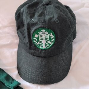 Starbucks Apron And Logo Hat